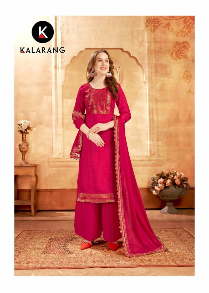 Kalarang Mahira Festive Wear Wholesale Dress Material Catalog